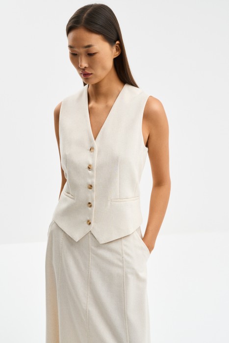 костюмный жилет 755242003 фотография