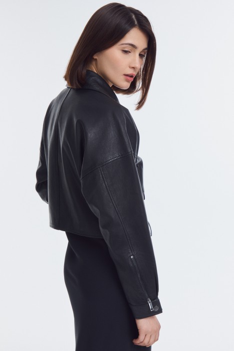 косуха из натуральной кожи по цене 14100 руб вид справа