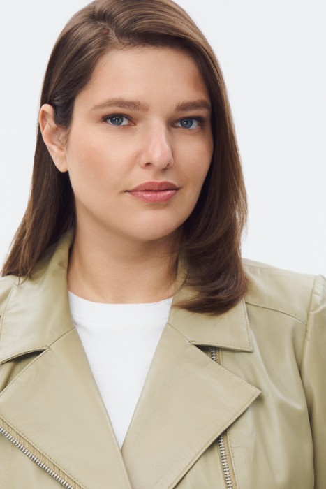 косуха из натуральной кожи из россии вид сбоку