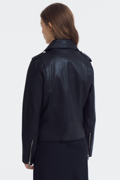 косуха из натуральной кожи из россии вид сбоку