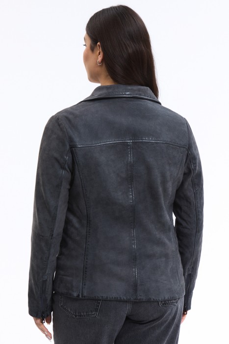 косуха из натуральной кожи по цене 11990 руб вид справа