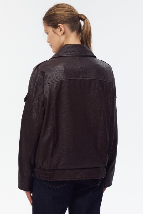 косуха из натуральной кожи по цене 24850 руб вид справа