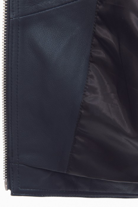 косуха из натуральной кожи из россии вид сбоку