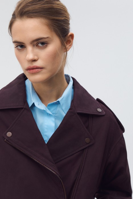 косуха из натуральной кожи из россии вид сбоку