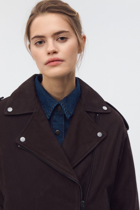 косуха из натуральной кожи из россии вид сбоку