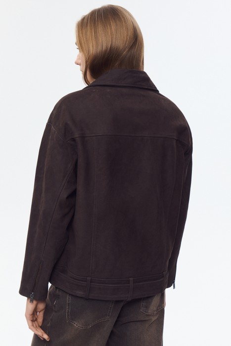 косуха из натуральной кожи по цене 20150 руб вид справа