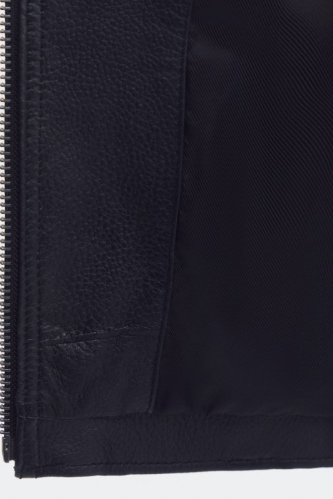 косуха из натуральной кожи из россии вид сбоку