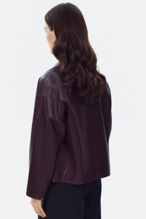 косуха из натуральной кожи из россии вид сбоку