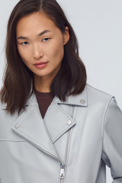 косуха из натуральной кожи из россии вид сбоку