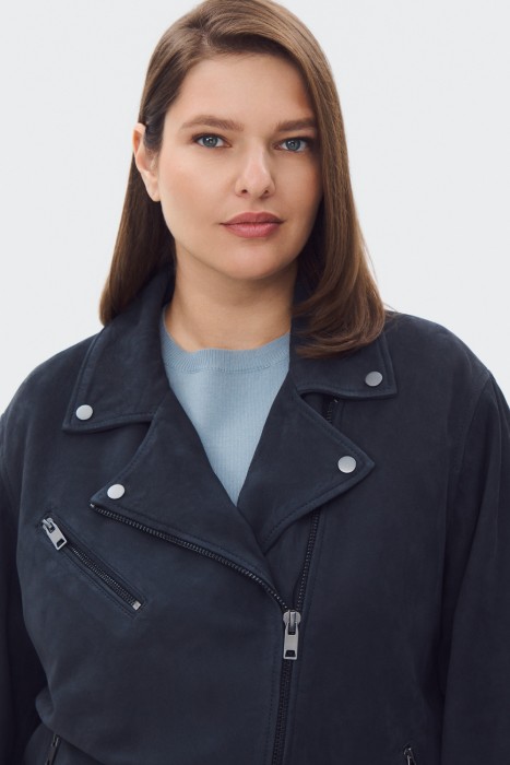 косуха из натуральной кожи из россии вид сбоку