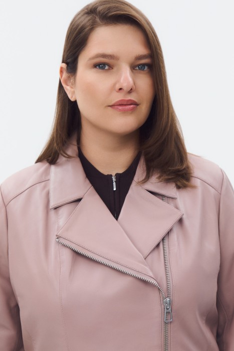 косуха из натуральной кожи из россии вид сбоку