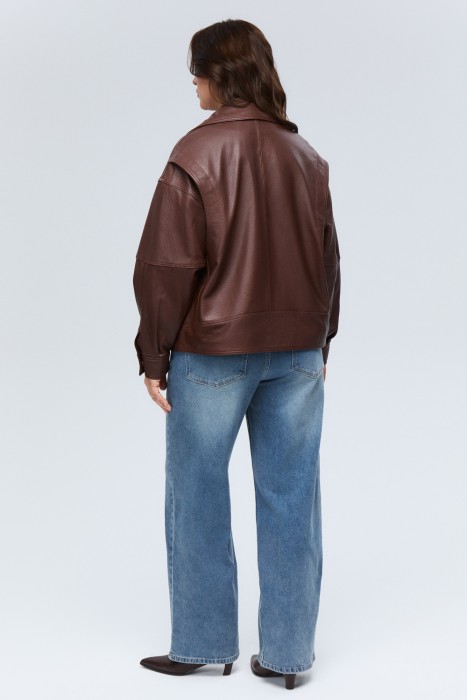 косуха из натуральной кожи по цене 24850 руб вид справа