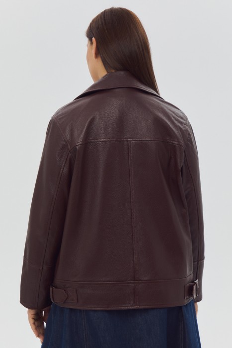 косуха из натуральной кожи по цене 24850 руб вид справа