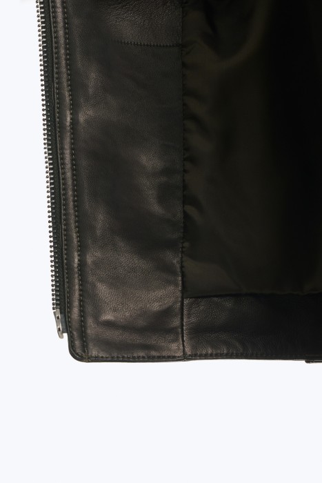 косуха из натуральной кожи из россии вид сбоку