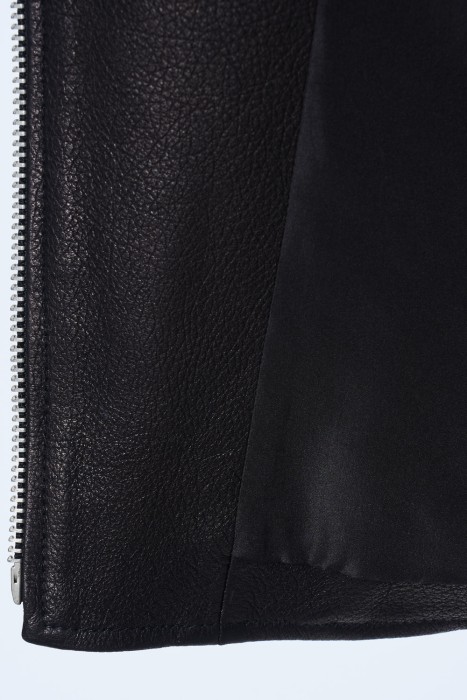 косуха из натуральной кожи из россии вид сбоку