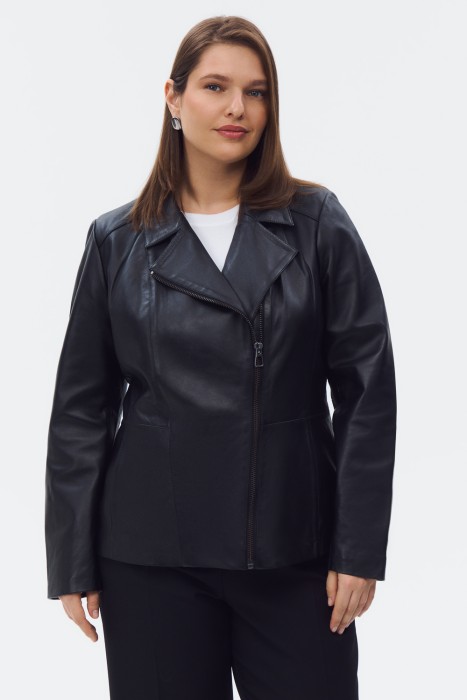 косуха из натуральной кожи из россии вид сбоку