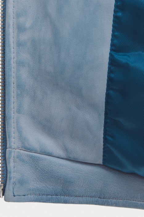 косуха из натуральной кожи из россии вид сбоку