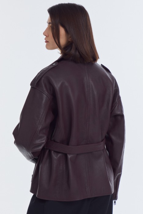 косуха из натуральной кожи по цене 17320 руб вид справа