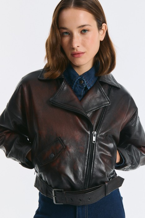 косуха из натуральной кожи 775276003 фотография