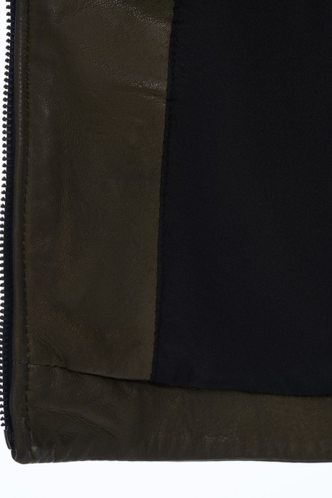 косуха из натуральной кожи от бренда снежная королева вид слева