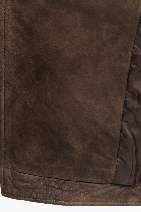 косуха из натуральной замши из россии вид сбоку