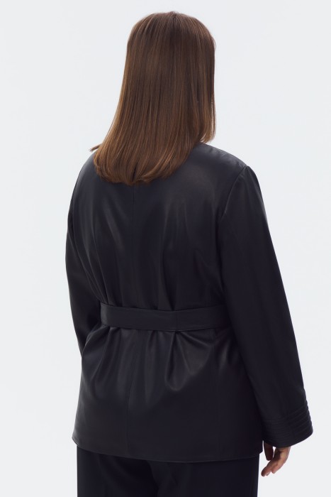 кожаная куртка с поясом по цене 28880 руб вид справа