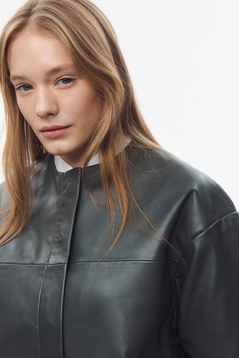 кожаная куртка из россии вид сбоку