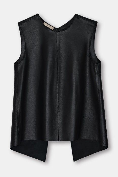 кожаный топ с открытой спиной по цене 21990 руб вид справа