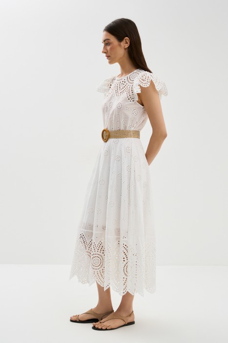 кружевное платье от бренда снежная королева вид слева