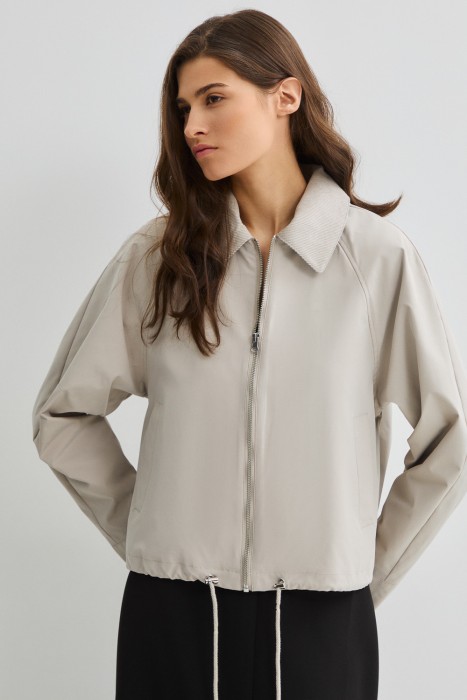 куртка из хлопка от бренда снежная королева вид слева