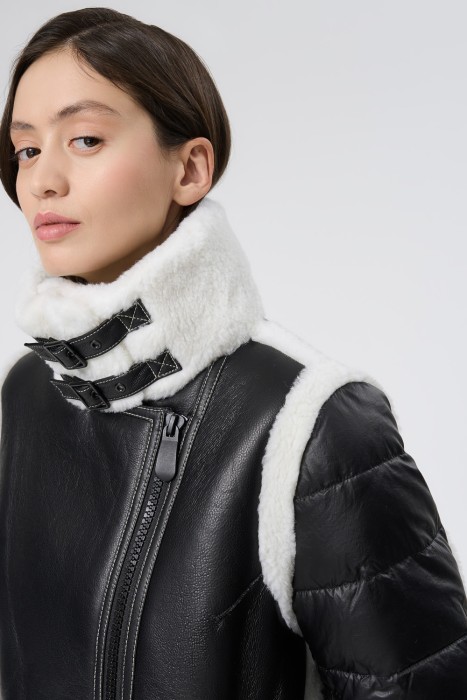 куртка из искусственного меха из россии вид сбоку