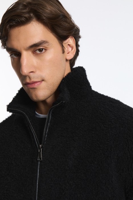 куртка из искусственного меха из россии вид сбоку