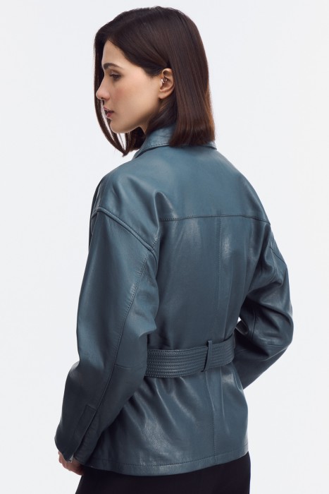 куртка из натуральной кожи по цене 16120 руб вид справа