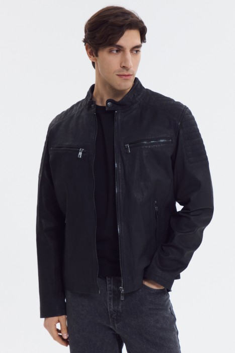 куртка из натуральной кожи 802457003 фотография