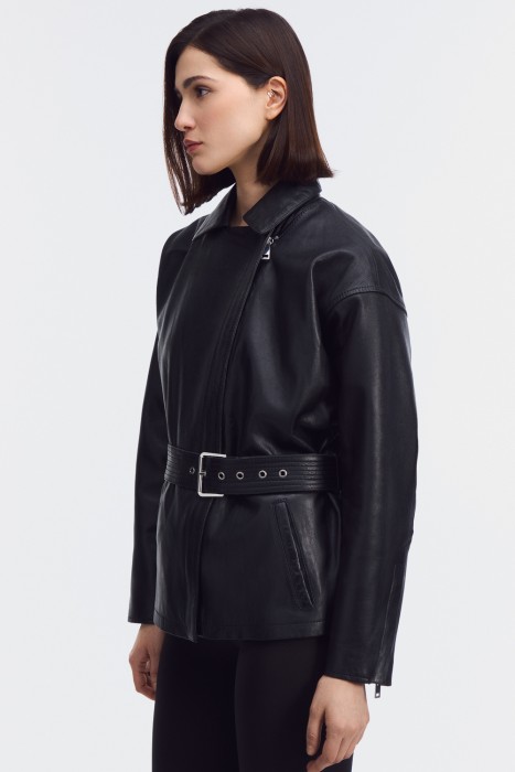 куртка из натуральной кожи 801229003 фотография