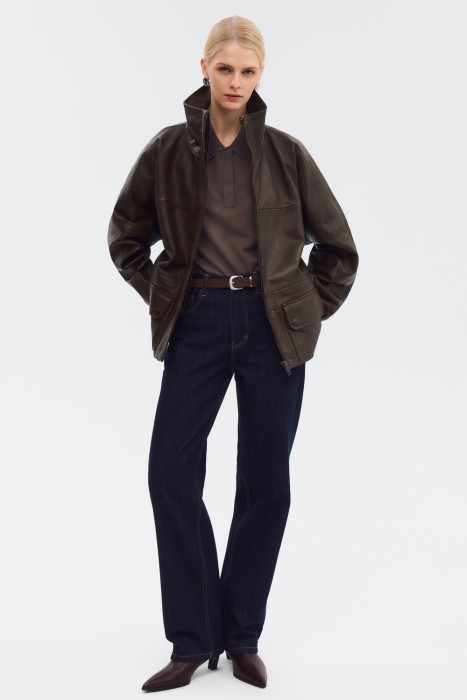куртка из натуральной кожи 800535003 фотография