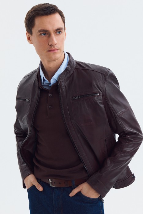 куртка из натуральной кожи 801757003 фотография