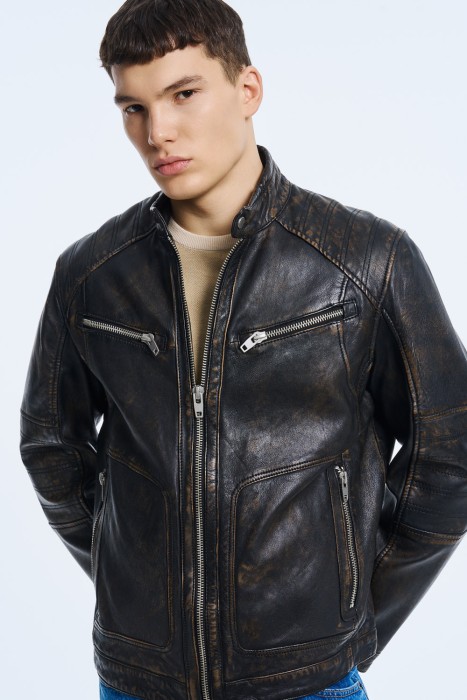 куртка из натуральной кожи 745066003 фотография