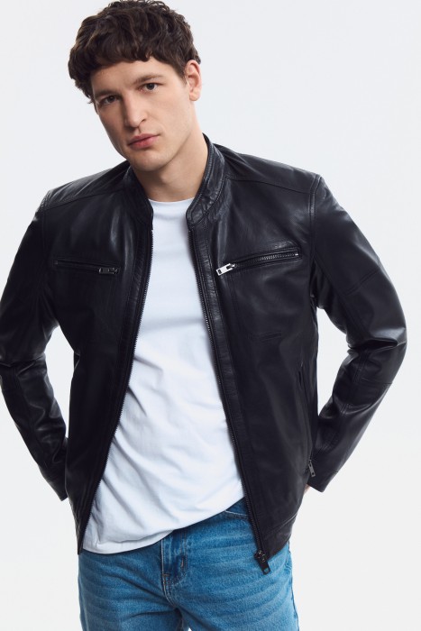 куртка из натуральной кожи 801761003 фотография