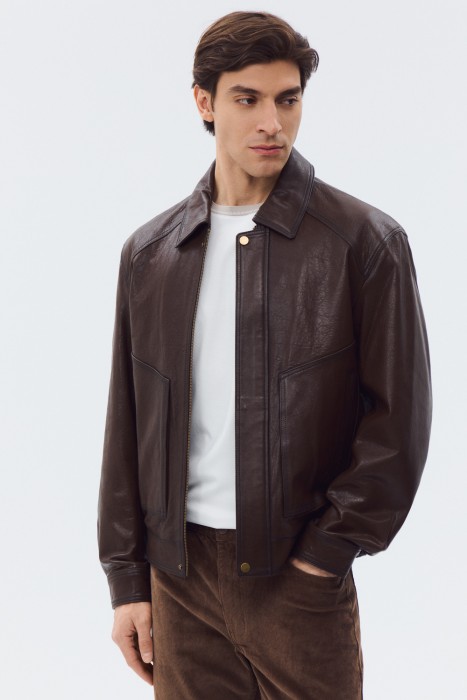 куртка из натуральной кожи 819365003 фотография