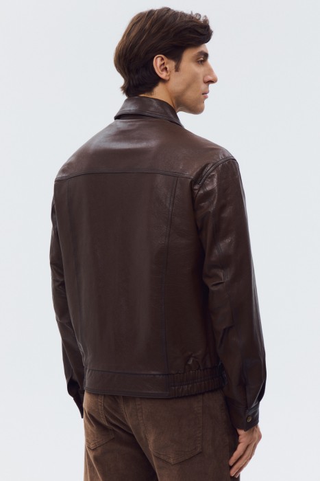 куртка из натуральной кожи по цене 19030 руб вид справа