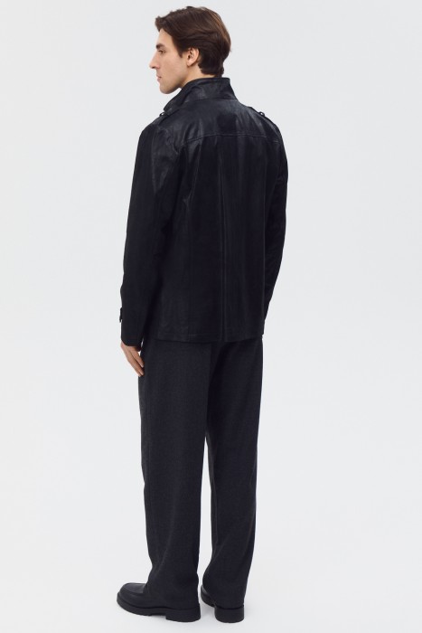 куртка из натуральной кожи по цене 13430 руб вид справа