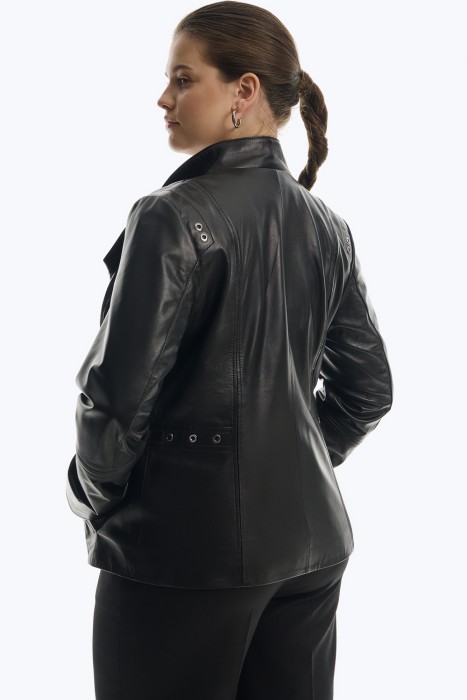 куртка из натуральной кожи по цене 18230 руб вид справа