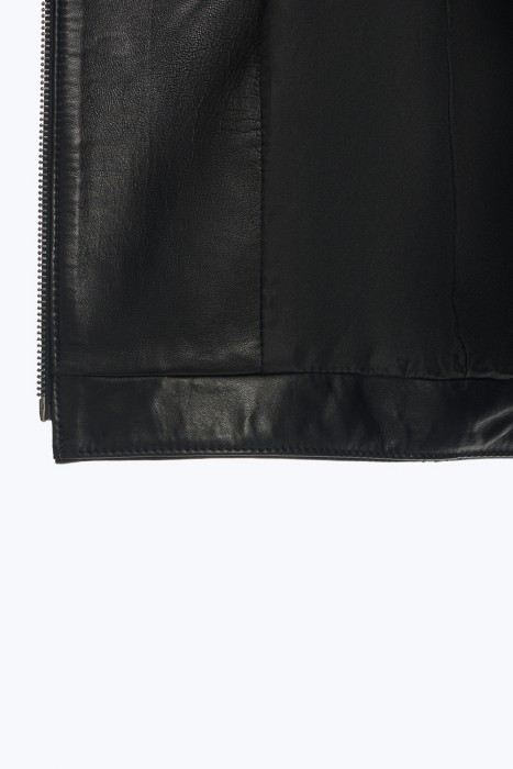 куртка из натуральной кожи из россии вид сбоку