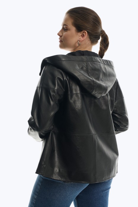 куртка из натуральной кожи по цене 17270 руб вид справа