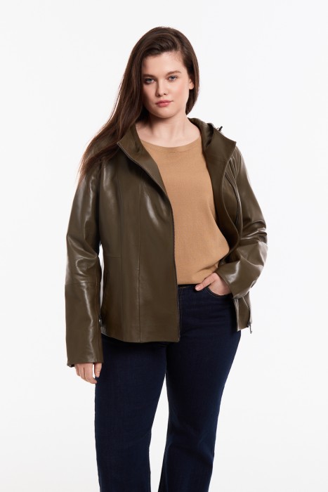 куртка из натуральной кожи 746254003 фотография