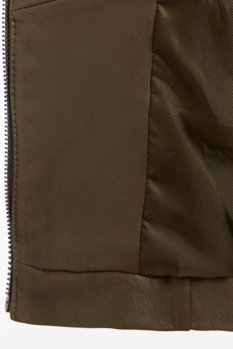 куртка из натуральной кожи из россии вид сбоку