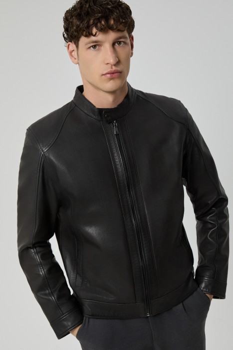 куртка из натуральной кожи 748339003 фотография