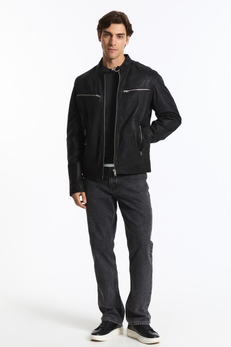 куртка из натуральной кожи 777352003 фотография