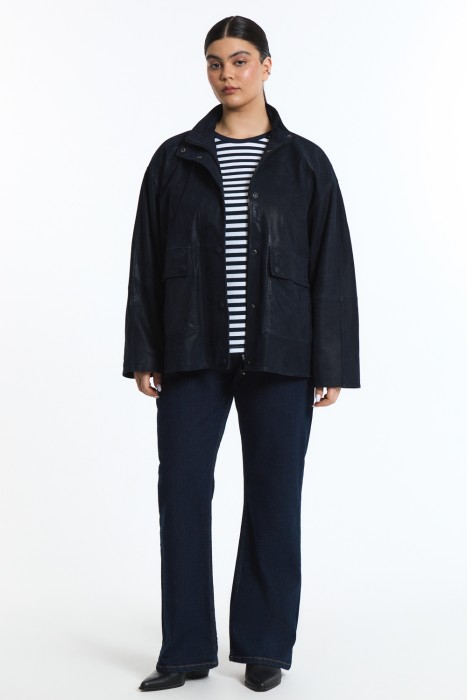 куртка из натуральной кожи из россии вид сбоку